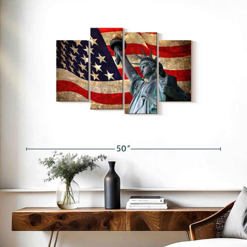 Nicci American Lady Liberty, H 22 po x l 36 po