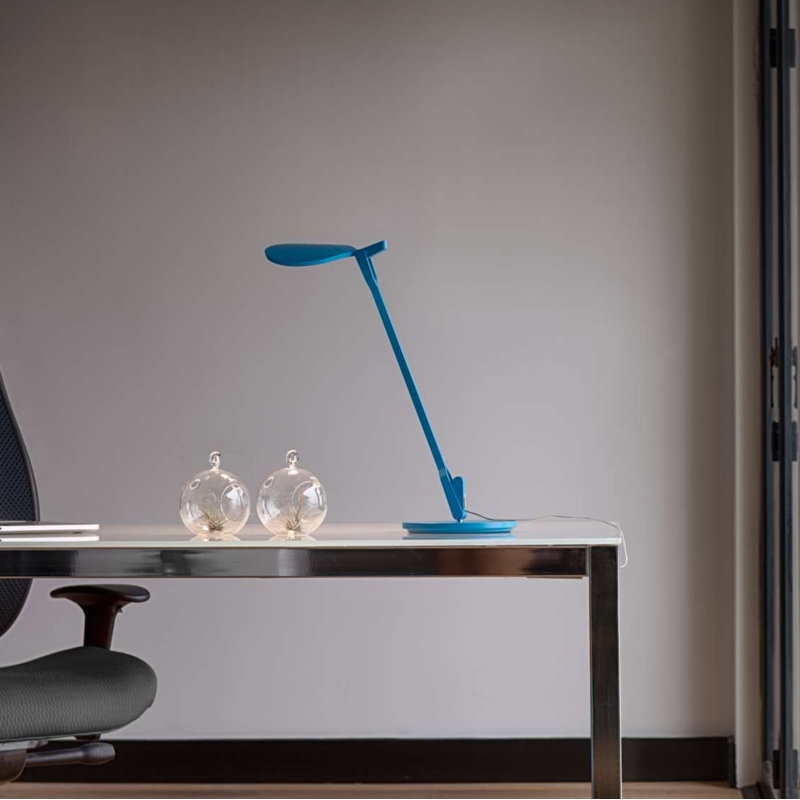 Splitty LED Desk Table Lamp, Matte Pacific Blue
