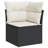 Vidaxl Garden Sofa Set PE Rattan Powder-Coated Steel