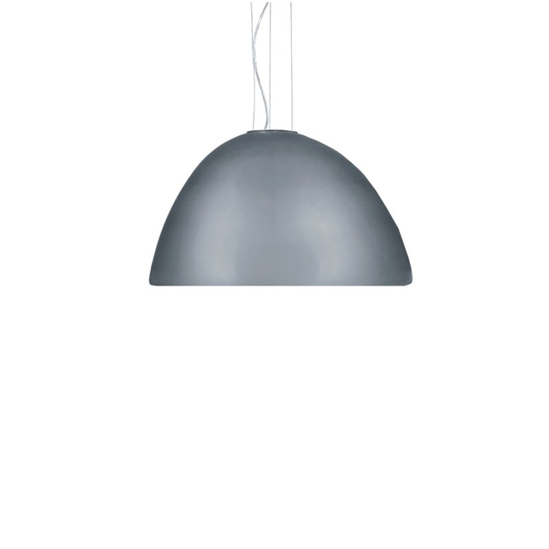 Willy 60 Unique / Statement Dome Pendant, 3 x 100W Incandescent or 2 x 23W CFL, Metallic Gray Aluminum