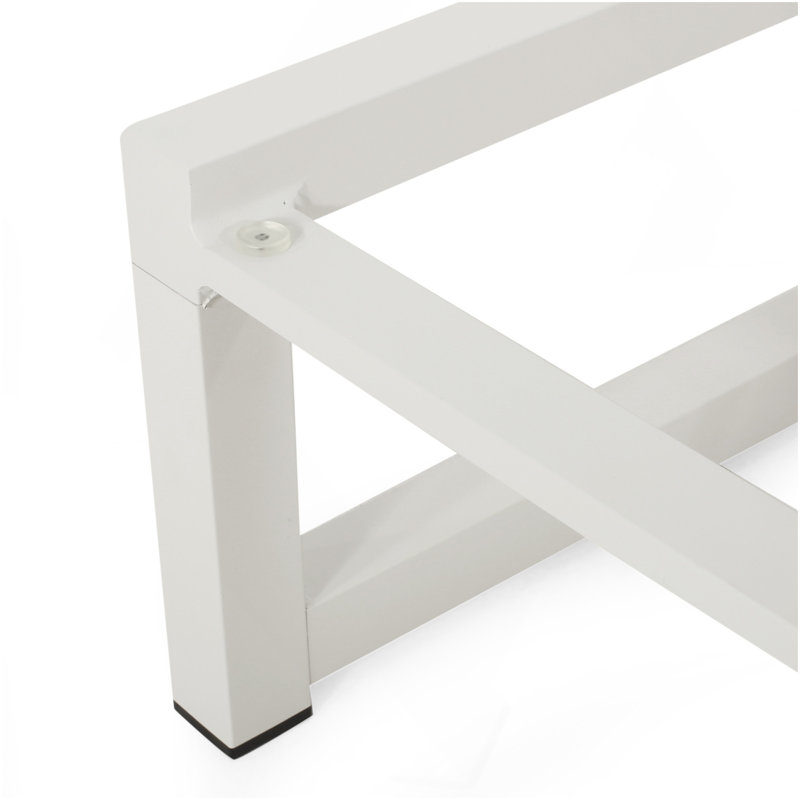 Venice Chaise Lounge, White, White