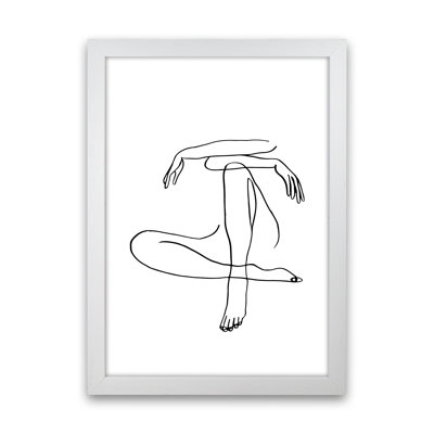 Sitting Legs Arms Crossed - Print