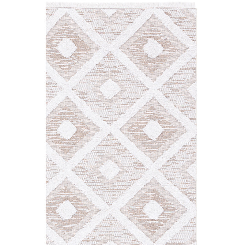 Tapis ivoire / beige Hultgren 730, Rectangle 6 pi 4 po x 9 pi 6 po