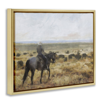 «On The Range Cowboy», art mural encadré par Nina Blue