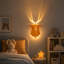 Deer Night Light with Remote Control, Rechargeable Antler Lamp, Dimmable Deer Wall Light