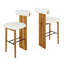 Tabouret de bar intérieur en bois rembourré-356508634