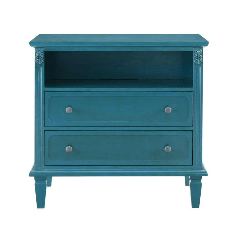 Commode 2 tiroirs Eastman, Bleu
