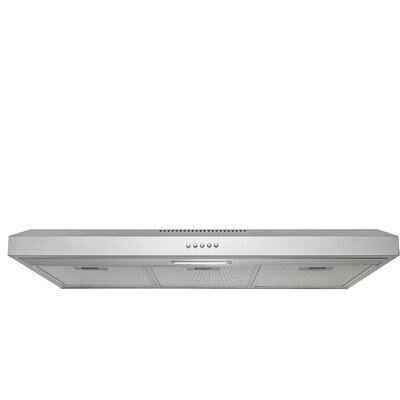 36 in. Convertible Under Cabinet Range Hood in Brushed Stainless Steel with 2 Carbon Filters and Push Button -  AKDY, RH0339CFL