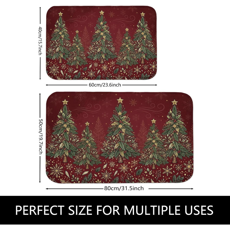 Tapis de salle de bain Pine Tree, Simple - L 47,24 po x l 17,72 po