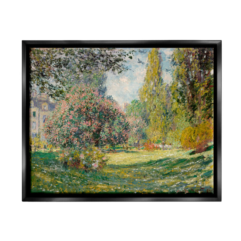 Impressionniste impressionnant sur toile, impressionnant, Cadre flottant noir de jais, H 21 po x l 17 po x P 1,7 po