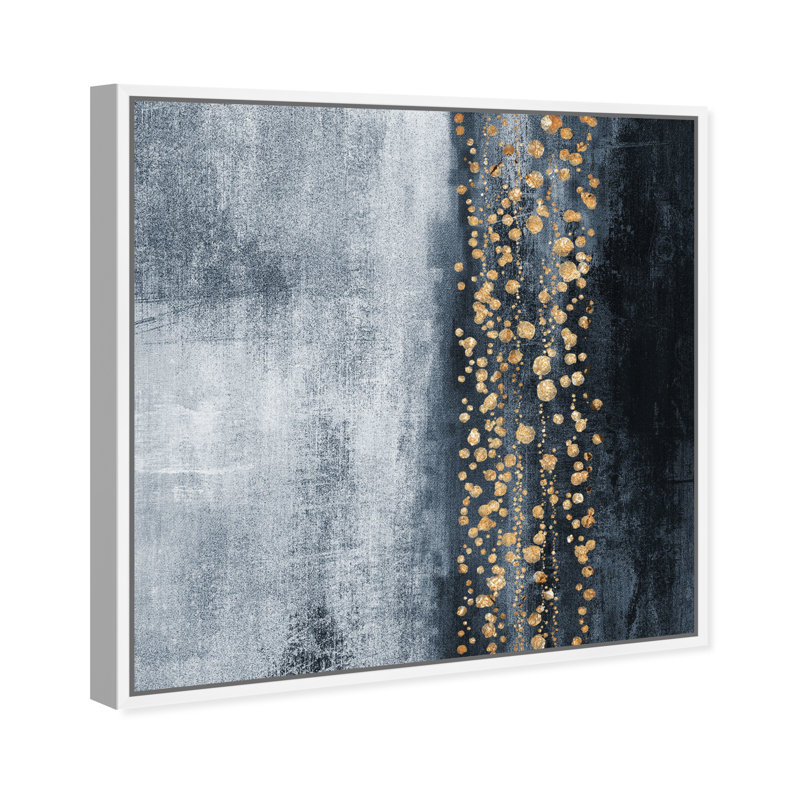 « Down The River » par Oliver Gal - impression d'art graphique, H 30 po x l 30 po x 1,5 po, Blanc
