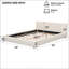 Lit tapissier beige élégant-44248984