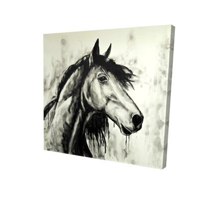 Toile Spirit Spirit | Art animalier de ferme beige pour la décoration intérieure