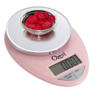 Ozeri Pro Digital Kitchen Food Scale, 0.05 oz To 12 Lbs (1 Gram To 5.4 Kg) In Crystal Rose