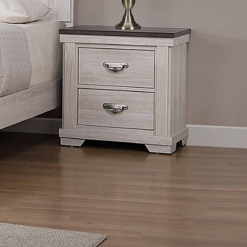 Table de chevet à 2 tiroirs 1Pc