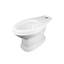 Toilette à réservoir bas avec cuve allongée à panneau plat en chêne clair-122467501