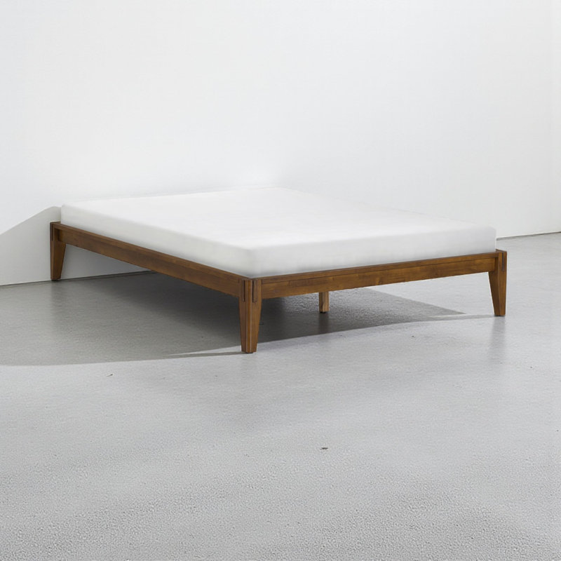 NTC Sapa Solid Wood Platform Bed Frame – Minimalist, Japanese Joinery, No Box Spring Needed, Silent Slats, Easy Assembly