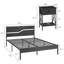 Iron Platform 3 Piece Bedroom Set-72444568