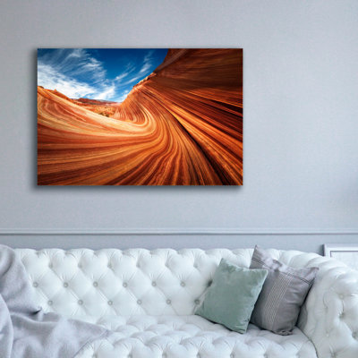  «The Grand Wave 2» par David Drost, art mural sur toile, 60 po x 40 po