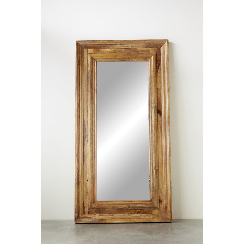 Rectangle Wood Framed Wall Mirror