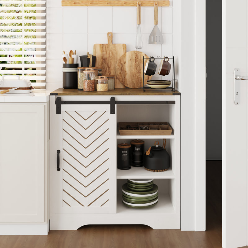 Wooden Rustic Buffet Sideboard Storage Cabinet