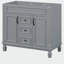 Meuble-lavabo 36 po sans lavabo supérieur, armoire seulement, armoire de rangement moderne avec 2 portes à fermeture douce-2109071406