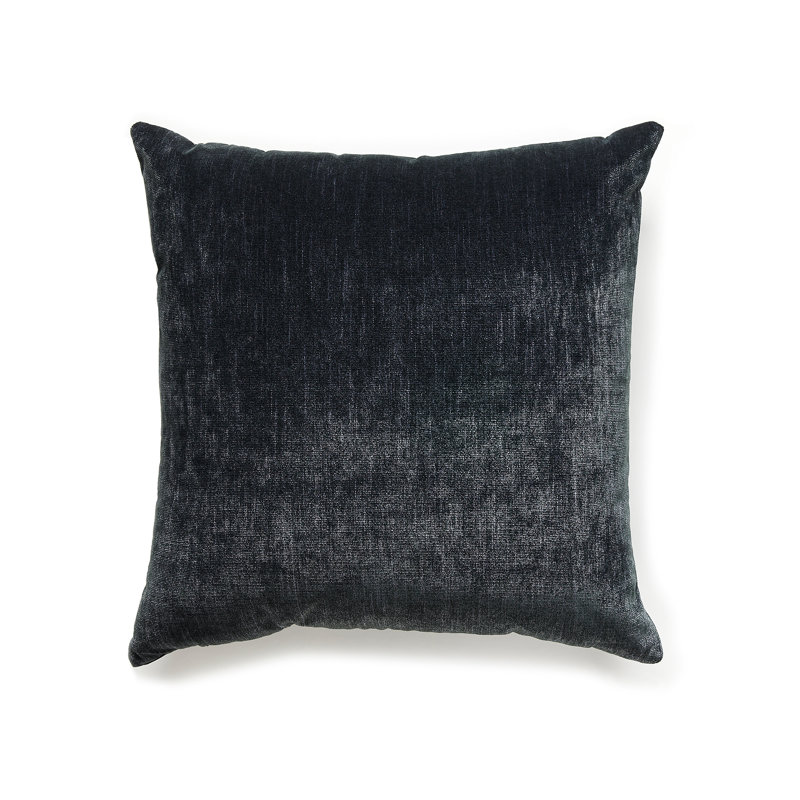Supreme Square Pillow Cover & Insert, Jet Black, 20"H x 20"W