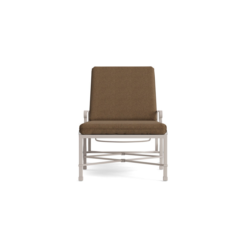 Venetian Outdoor Chaise Lounge, Fusion Moccasian, Dove Smooth