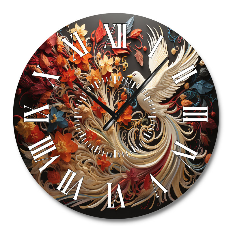 Horloge murale Christianity Pentecost Fire, Grand