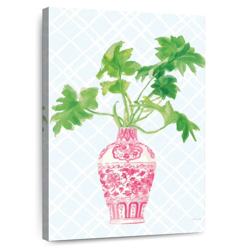 Harnek Palm Chinoiserie II Pink, 36" H x 24" W
