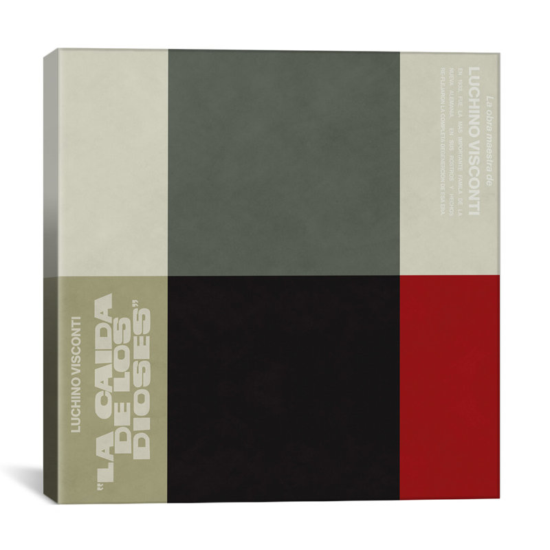 Albree Modern, La Caida de Los Dioses, impression sur toile, H 37 po x l 37 po x P 1,5 po, Toile tendue, Pas de tapis