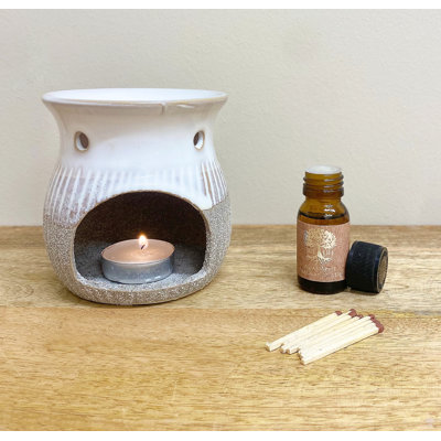 Stone Tabletop Wax Warmer with Candle Included