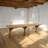 Reclaimed Pine Wood Table with Trussel-603492961
