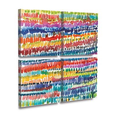 Cheryl Warrick Colorful Patterns III 4 Piece Panel Set Art -  Red Barrel StudioÂ®, 35FF347127EF4D09948B3BC236258C8D