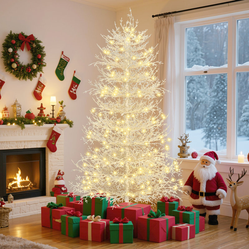 Sapin de Noël artificiel 6 lumières Aspen, H 6 pi
