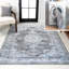 Tapis gris foncé / bleu Elloise Bohemian-88570903