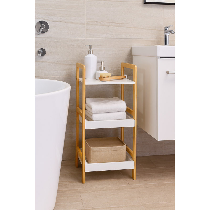 Dwinnell Bamboo Freestanding Bathroom Shelves