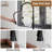 Spring Pull Down Sprayer Kitchen Faucet with Dual-Function Spray Head and Deck Plate-76655465