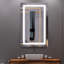Miroir de salle de bain sans cadre à DEL avec lumières, miroir de salle de bain mural avec anti-buée, multifonction, 3 lumières à intensité variable, fonction de mémoire-898602265-898602271