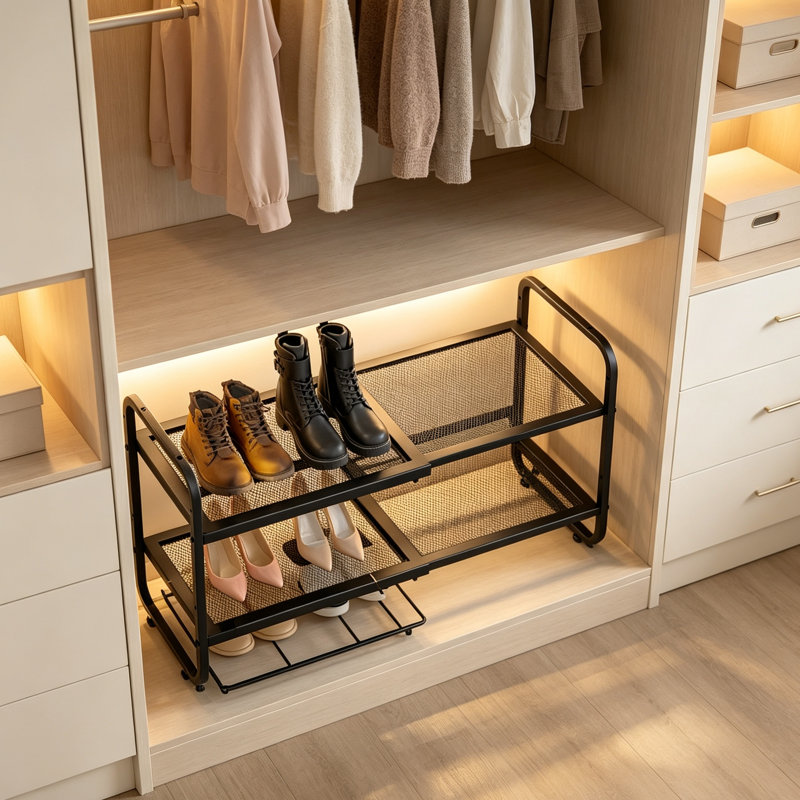 8 Pair Shoe Rack