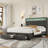 Storage LED Headboard with Charging Station Bed Frame-321911135-279425408