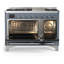 Majestic III Series 48 Inch Dual Fuel Range with 5 Sealed Burners, Griddle, Frenchtop in Matte Graphite (Liquid Propane, Burnished Trim)-934303585-934303593-934303595