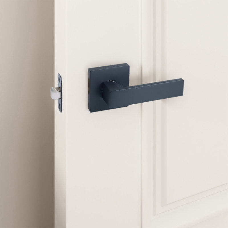 Levier de porte réversible Karsen Passage, Noir mat