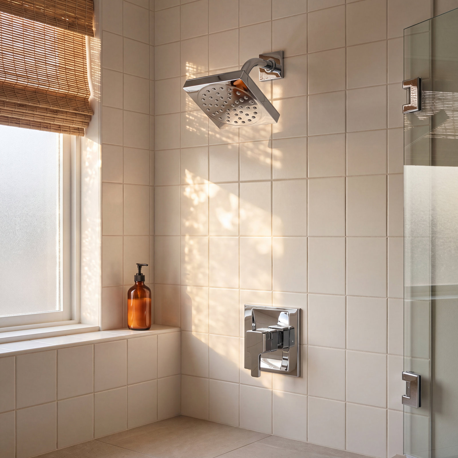 90 Degree Moentrol Shower Head, Chrome