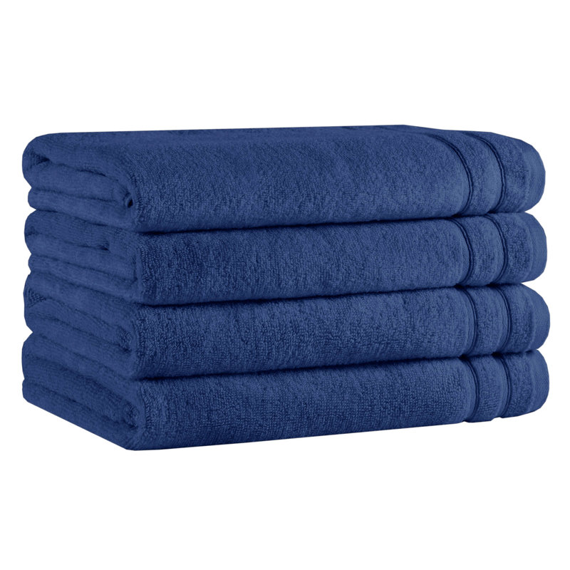 Ensemble de serviettes 4 pièces 400 g / m² 400 g / m² Essential Indigo, Indigo, Draps de bain - paquet de 4