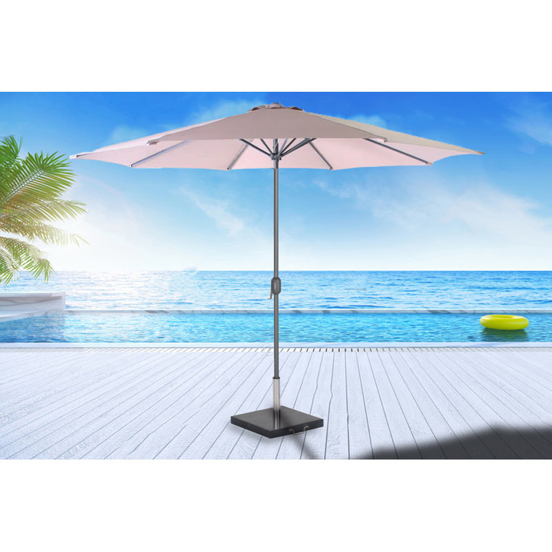 Quinlan 300cm Market Parasol, Taupe