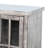Gery TV Media Console w Log Fireplace Insert Option, 76 Inch, 2 Cabinets, Gray -118123963