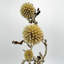 Bundle of 4 Dried Preserved Ageratum Blue Planet Flower Bouquet 21"