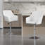 Ensemble de 2 tabourets de bar, chaises de bar pivotantes modernes, tabourets de bar réglables en similicuir à hauteur de comptoir avec dossier pour bar, îlot de cuisine, salle à manger-133864987
