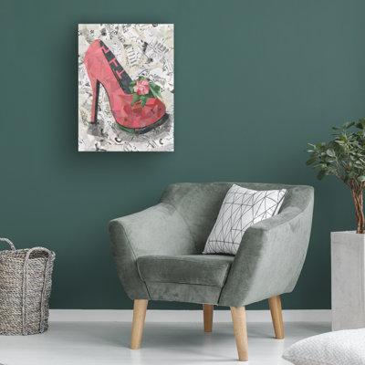 House of Hampton® Coco Good Couture Shoes I Canvas Wall Art WAG37690